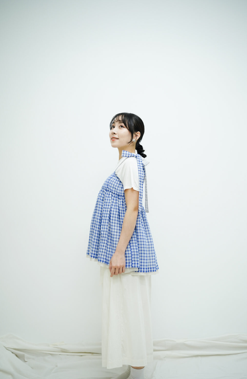 Alice Top (Blue checked)