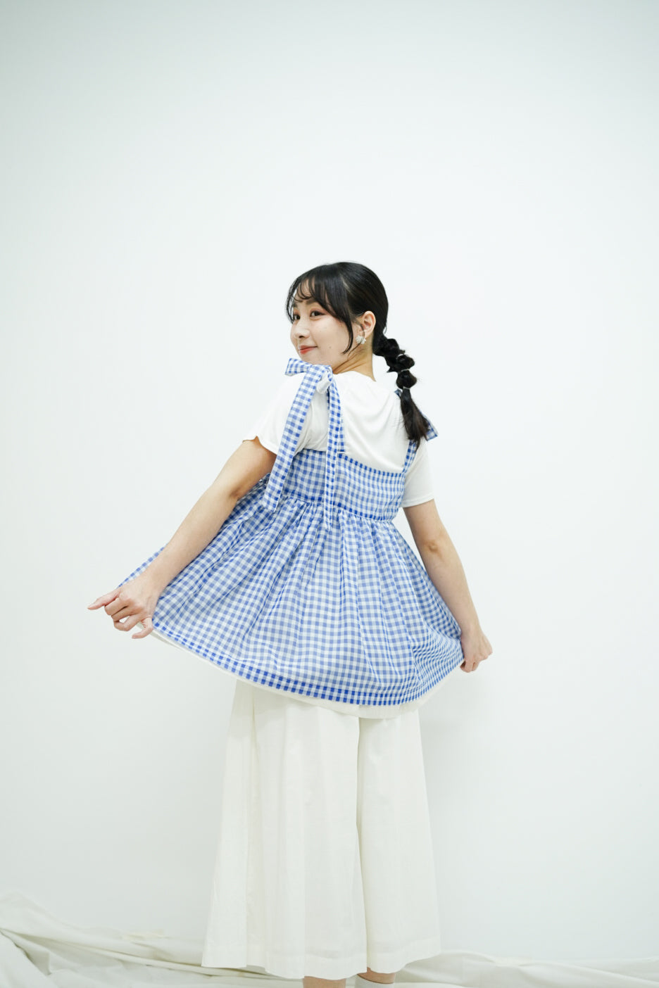 Alice Top (Blue checked)