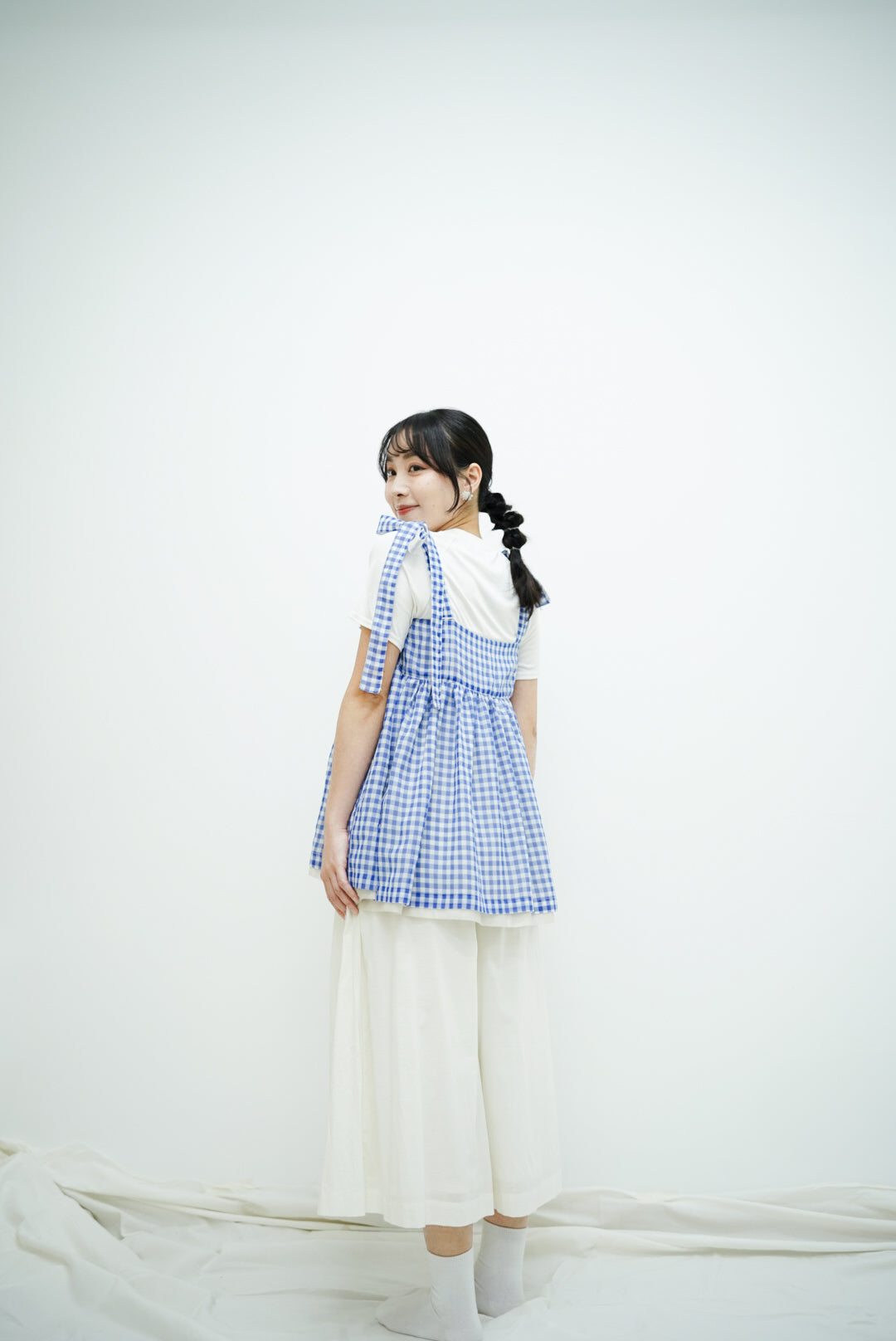 Alice Top (Blue checked)