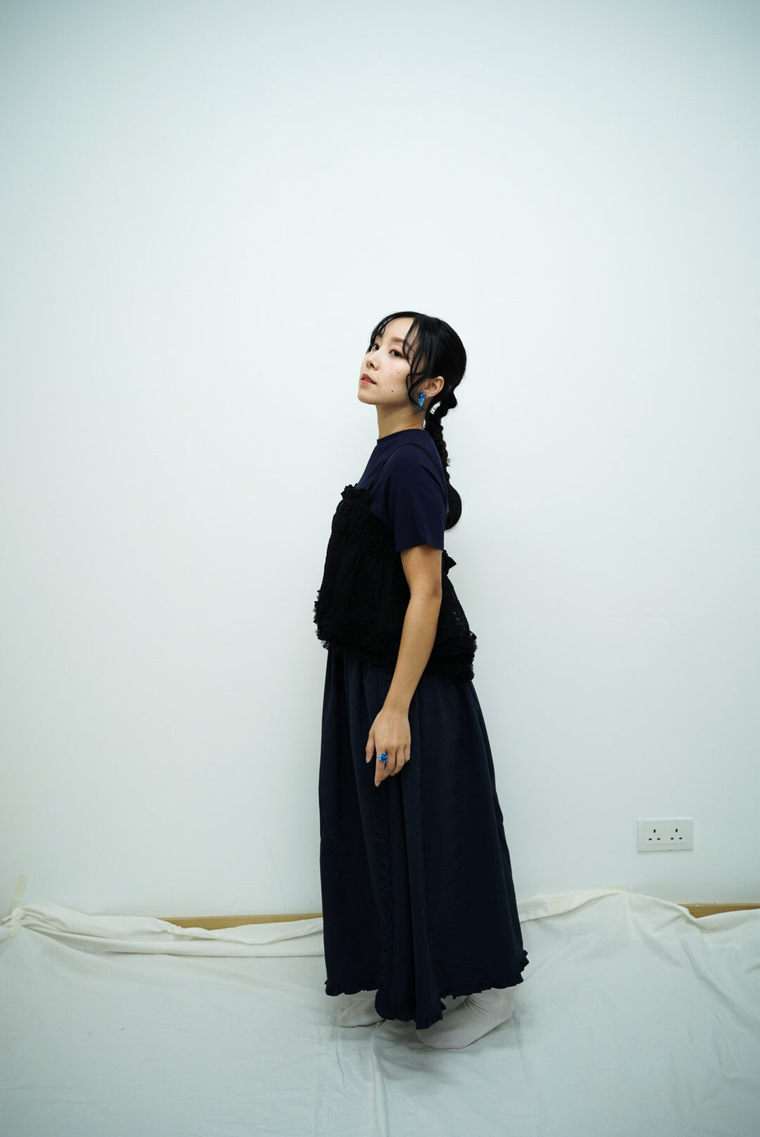 Sally dress ( navy )