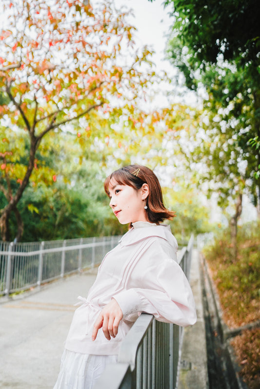 Poppy blouse (2-ways)(light pink)