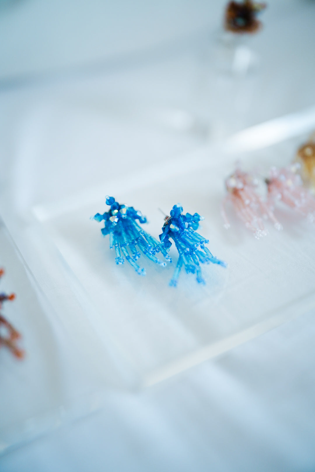 Sparklers earrings II (blue)