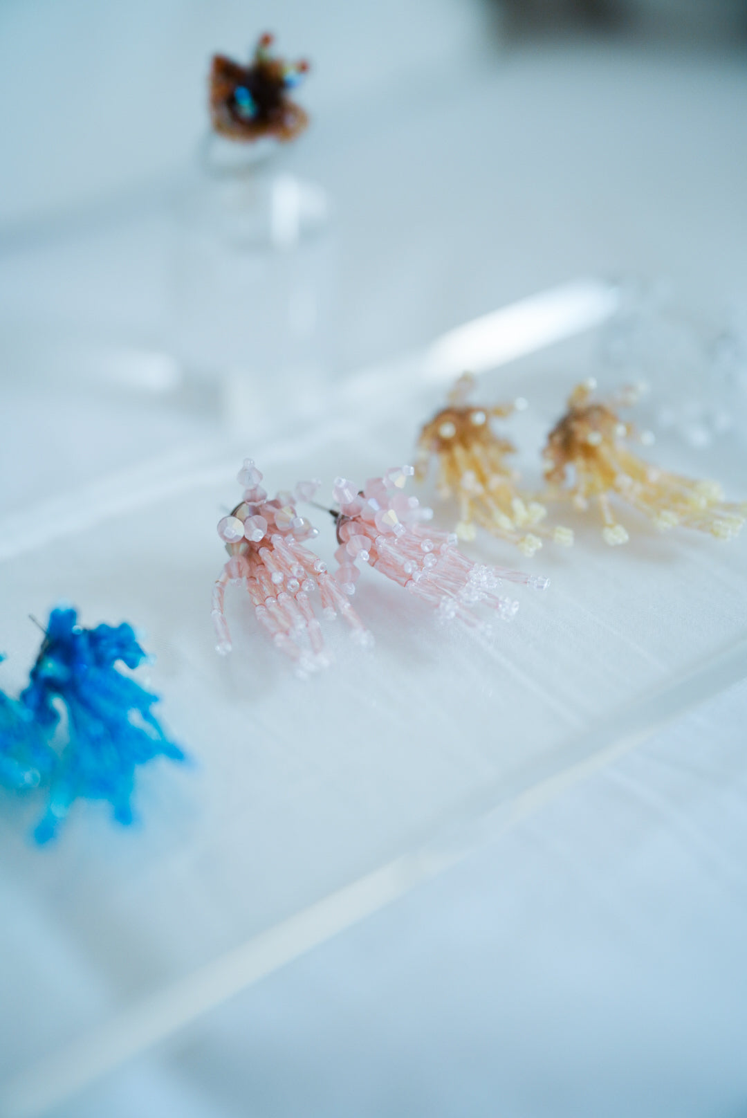 Sparklers earrings II (pink)