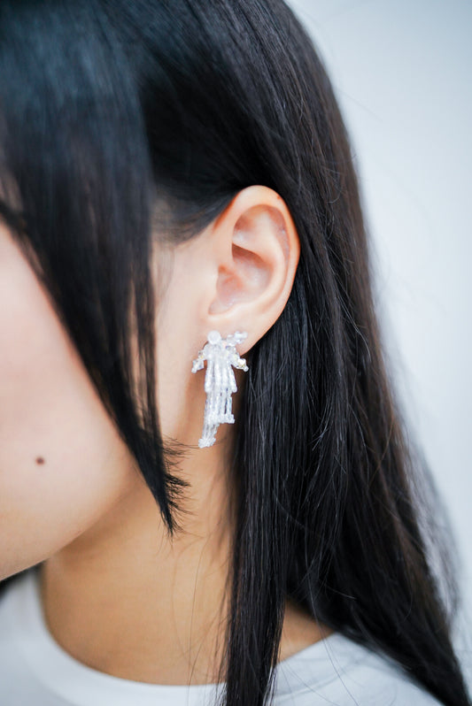 Sparklers earrings II (white)