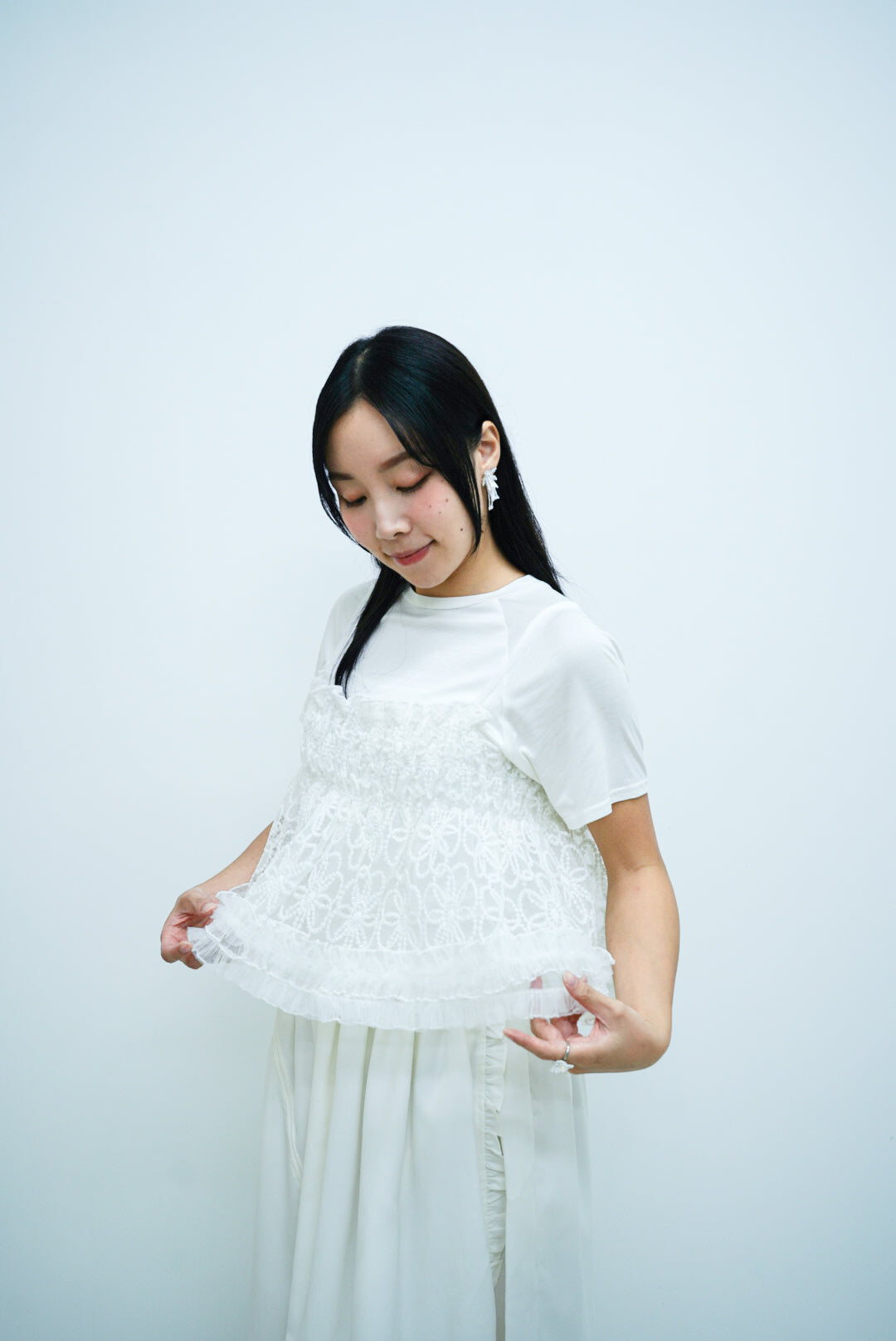 Mavis top ( white )