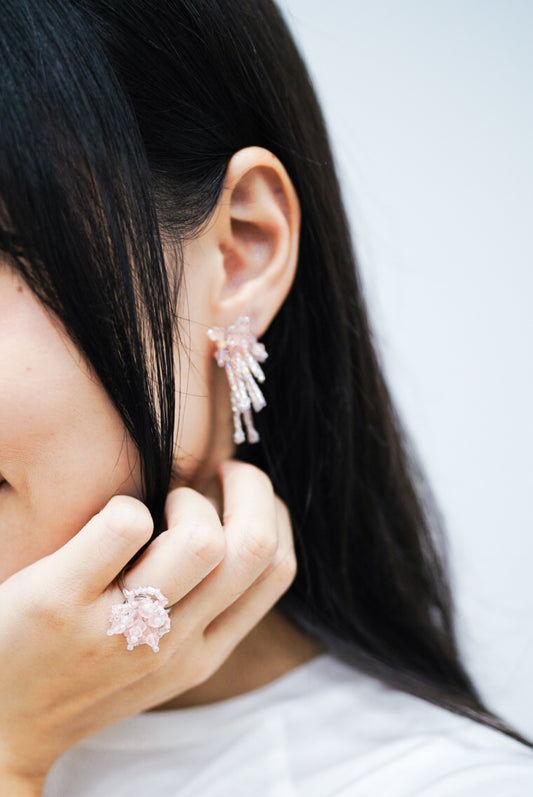 Sparklers earrings II (pink)