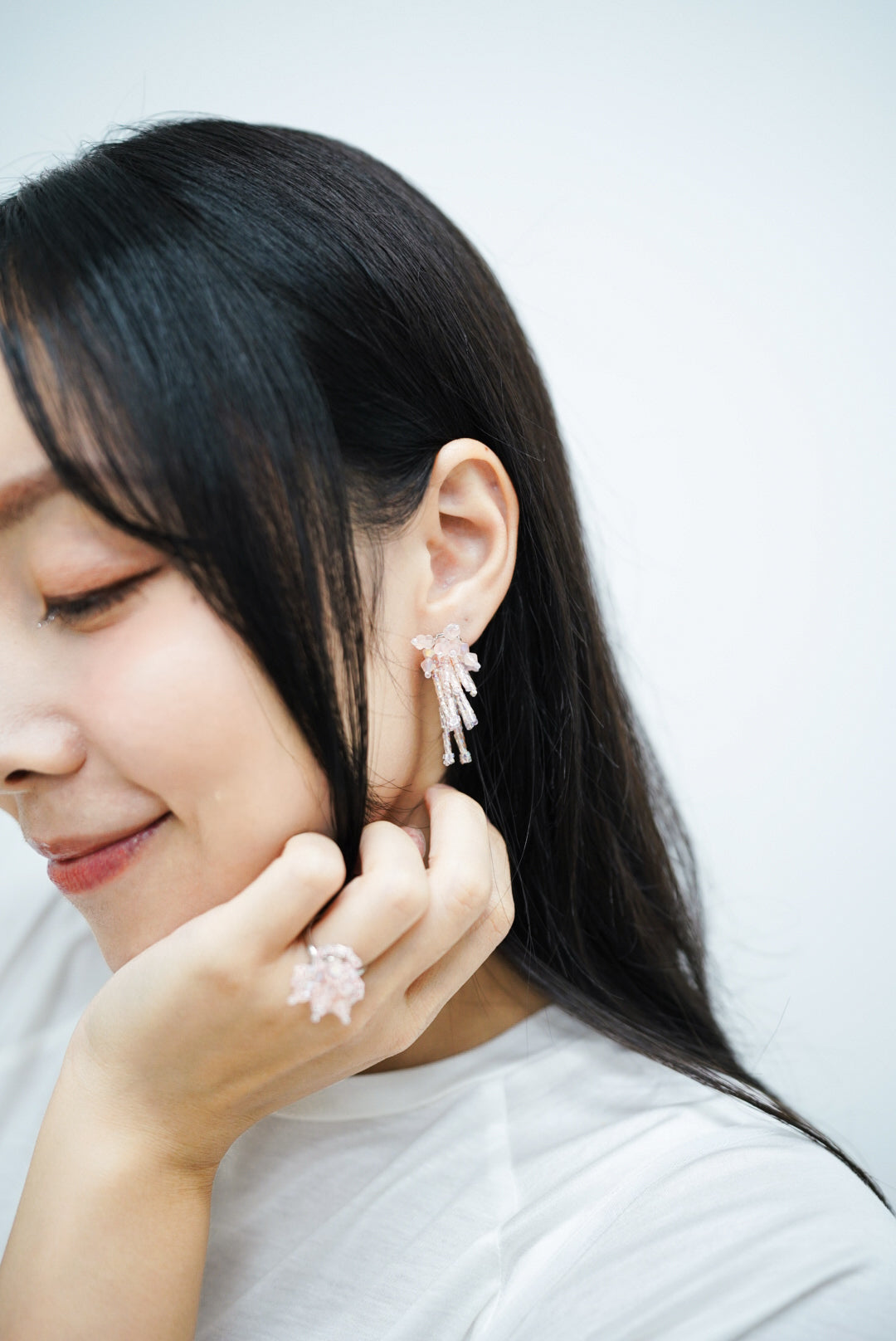 Sparklers earrings II (pink)