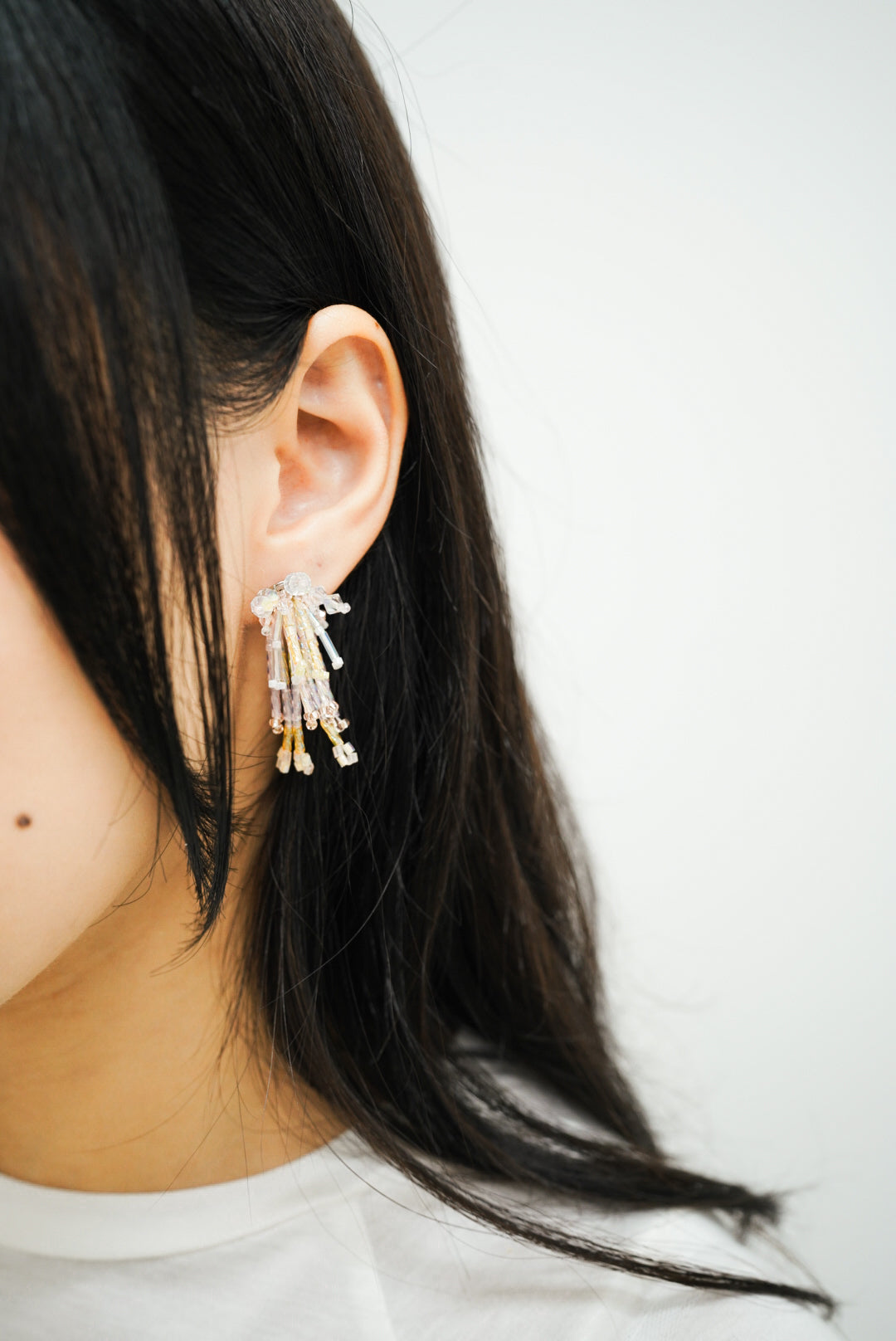 Sparklers earrings II (yellow & pink)