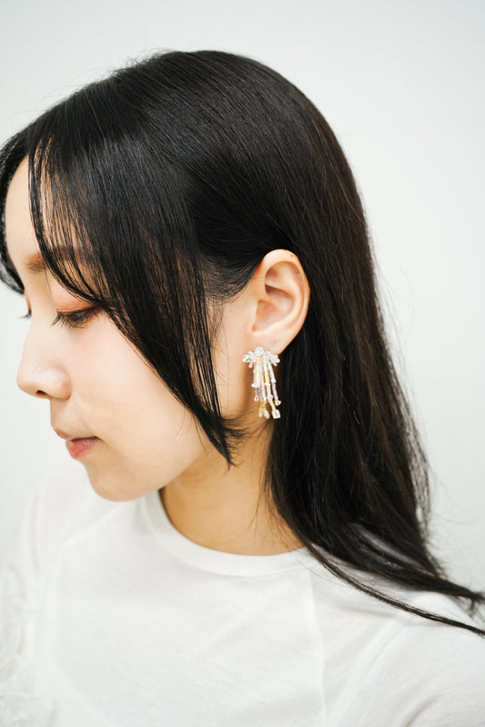 Sparklers earrings II (yellow & pink)