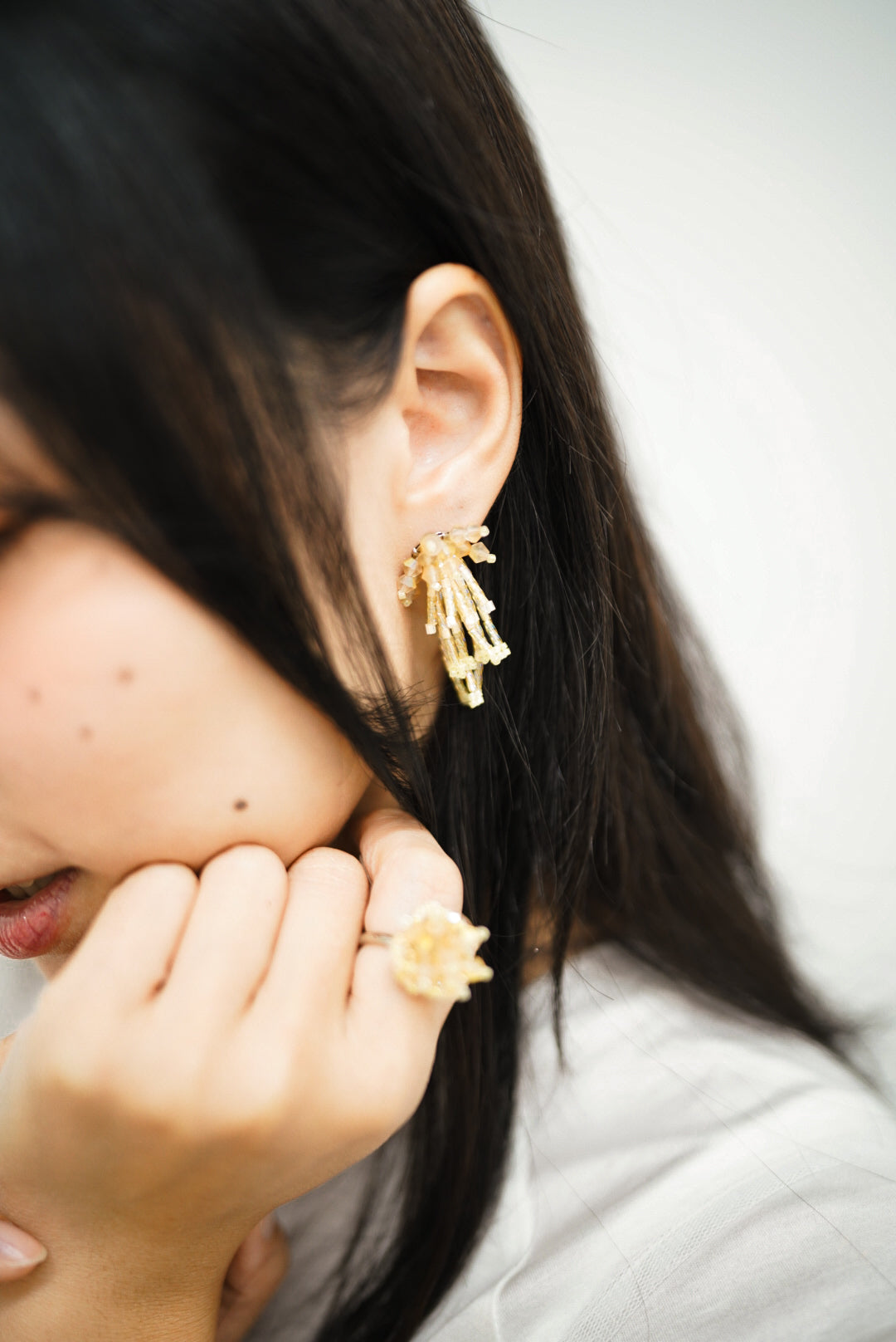 Sparklers earrings II (yellow)