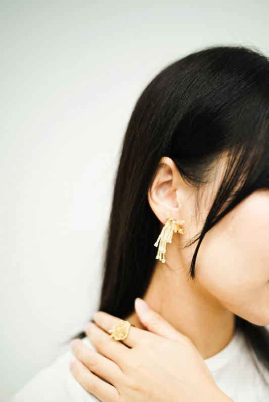 Sparklers earrings II (yellow)