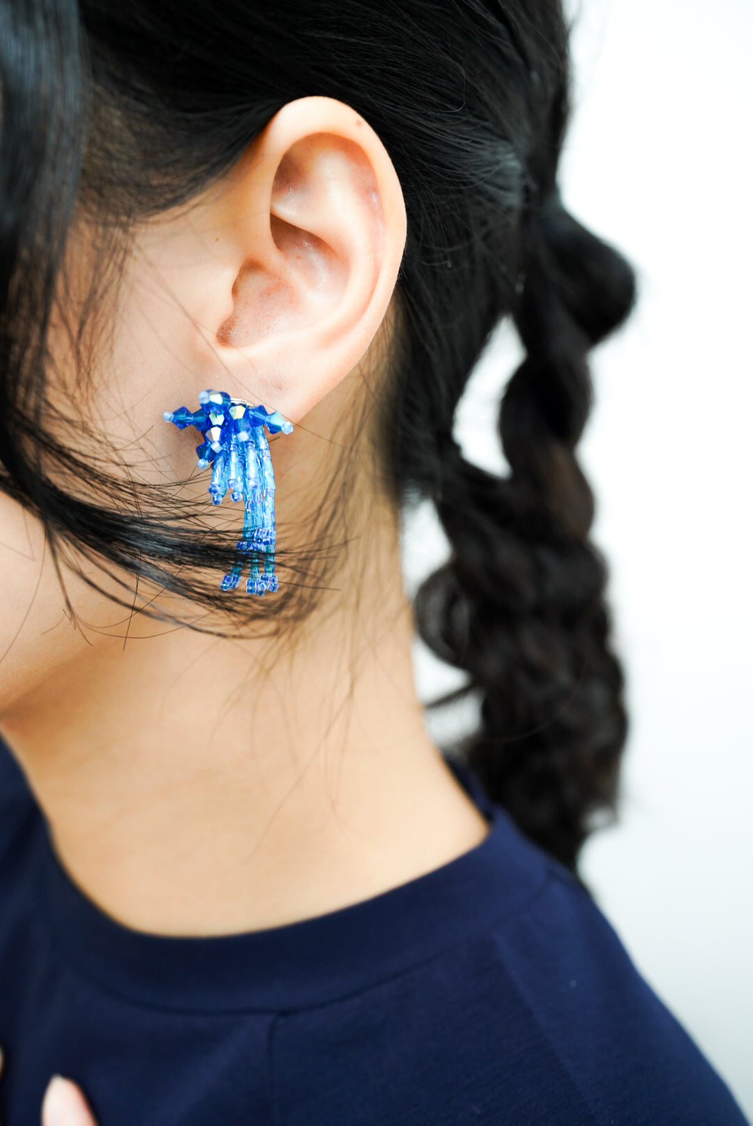 Sparklers earrings II (blue)