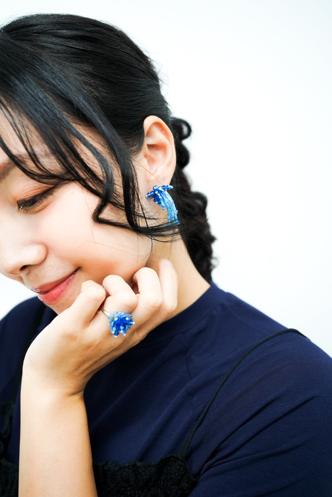 Sparklers earrings II (blue)
