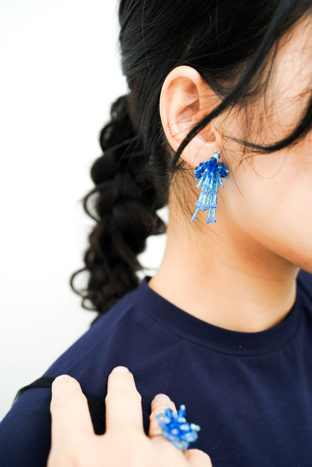 Sparklers earrings II (blue)