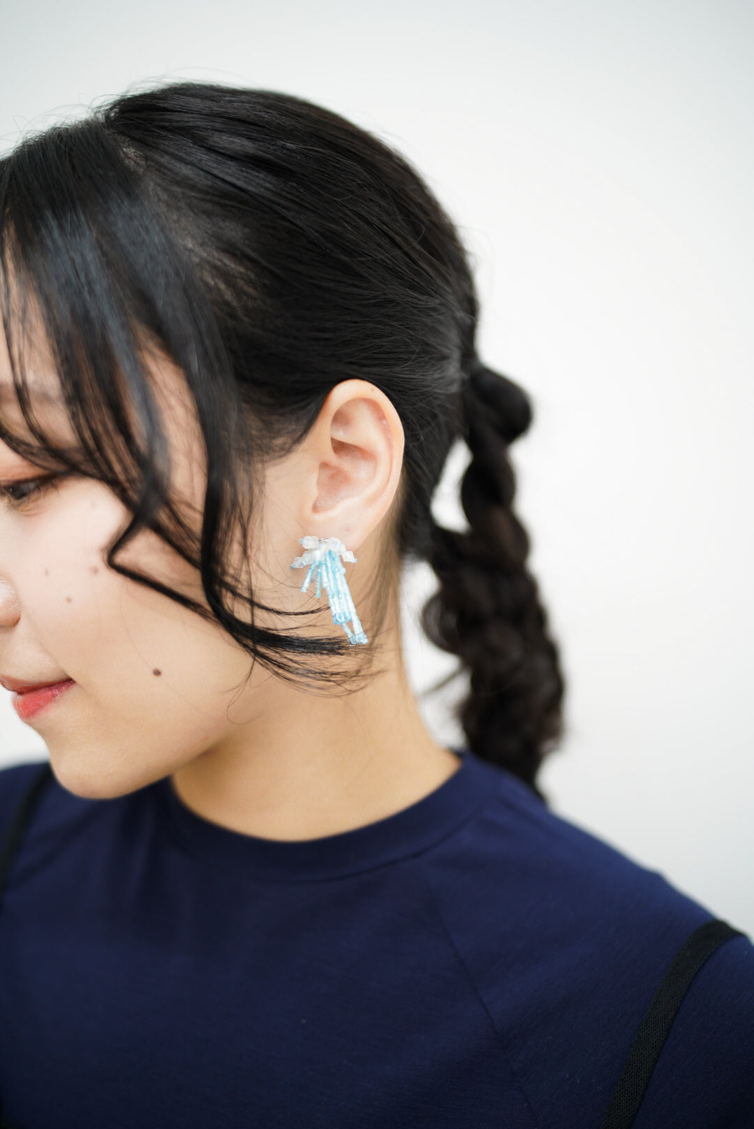 Sparklers earrings II (light blue)