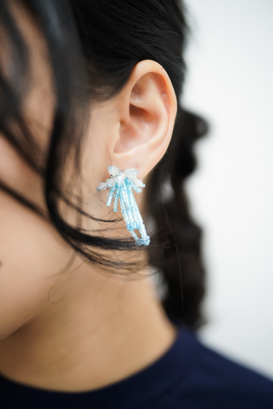 Sparklers earrings II (light blue)