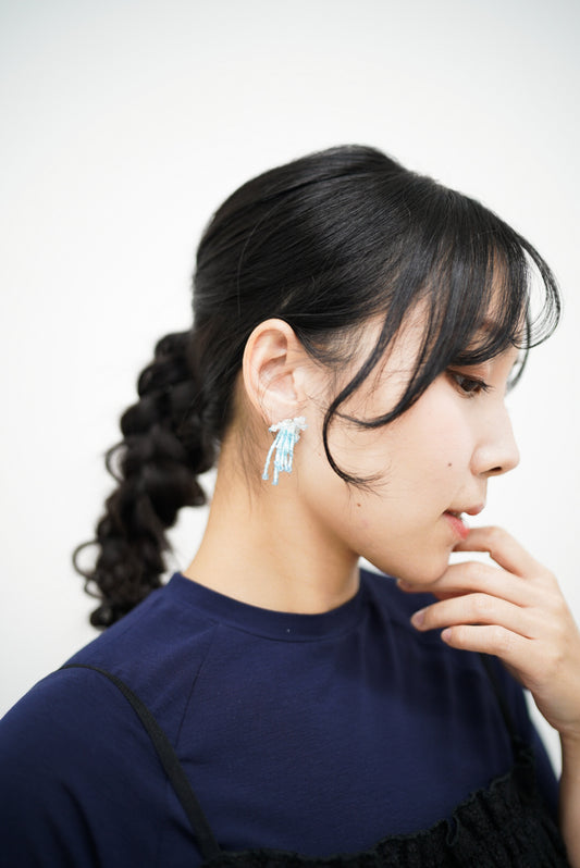 Sparklers earrings II (light blue)