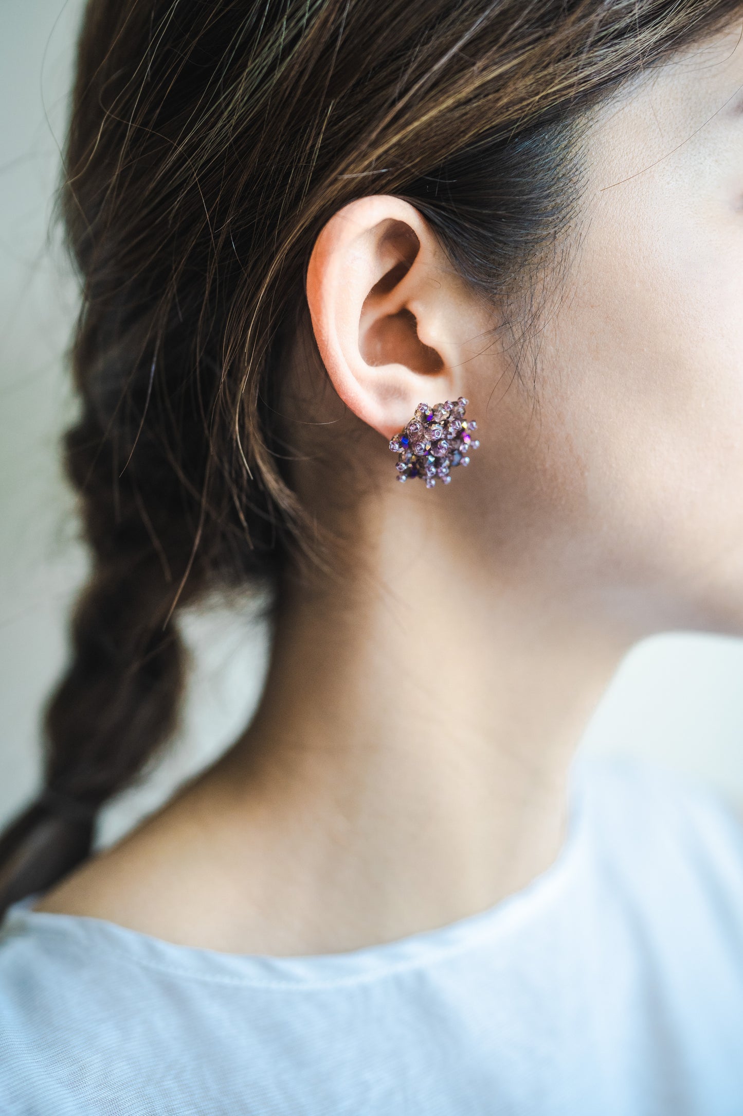 Sparklers earrings ( Purple)