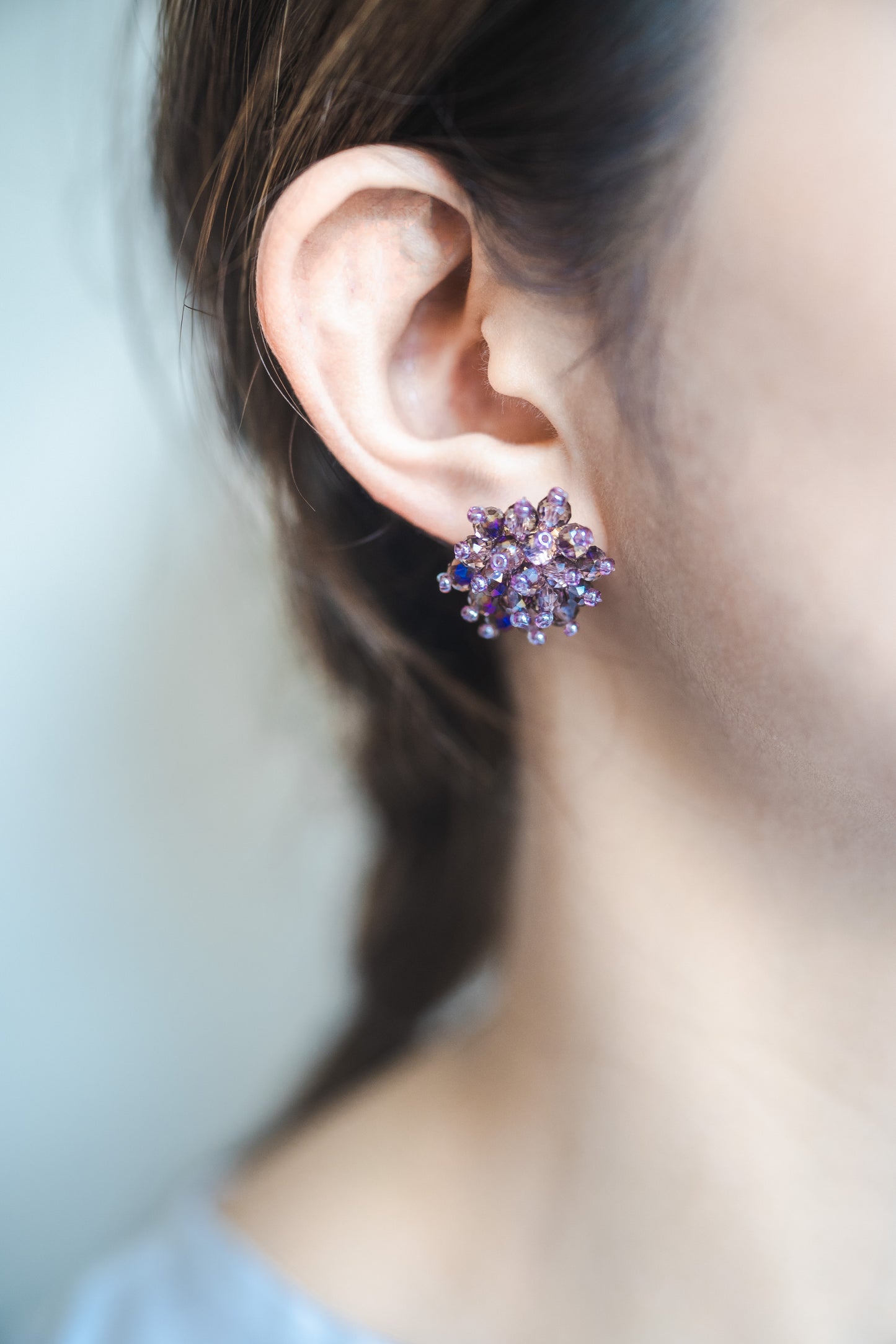 Sparklers earrings ( Purple)