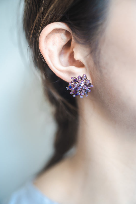 Sparklers earrings ( Purple)