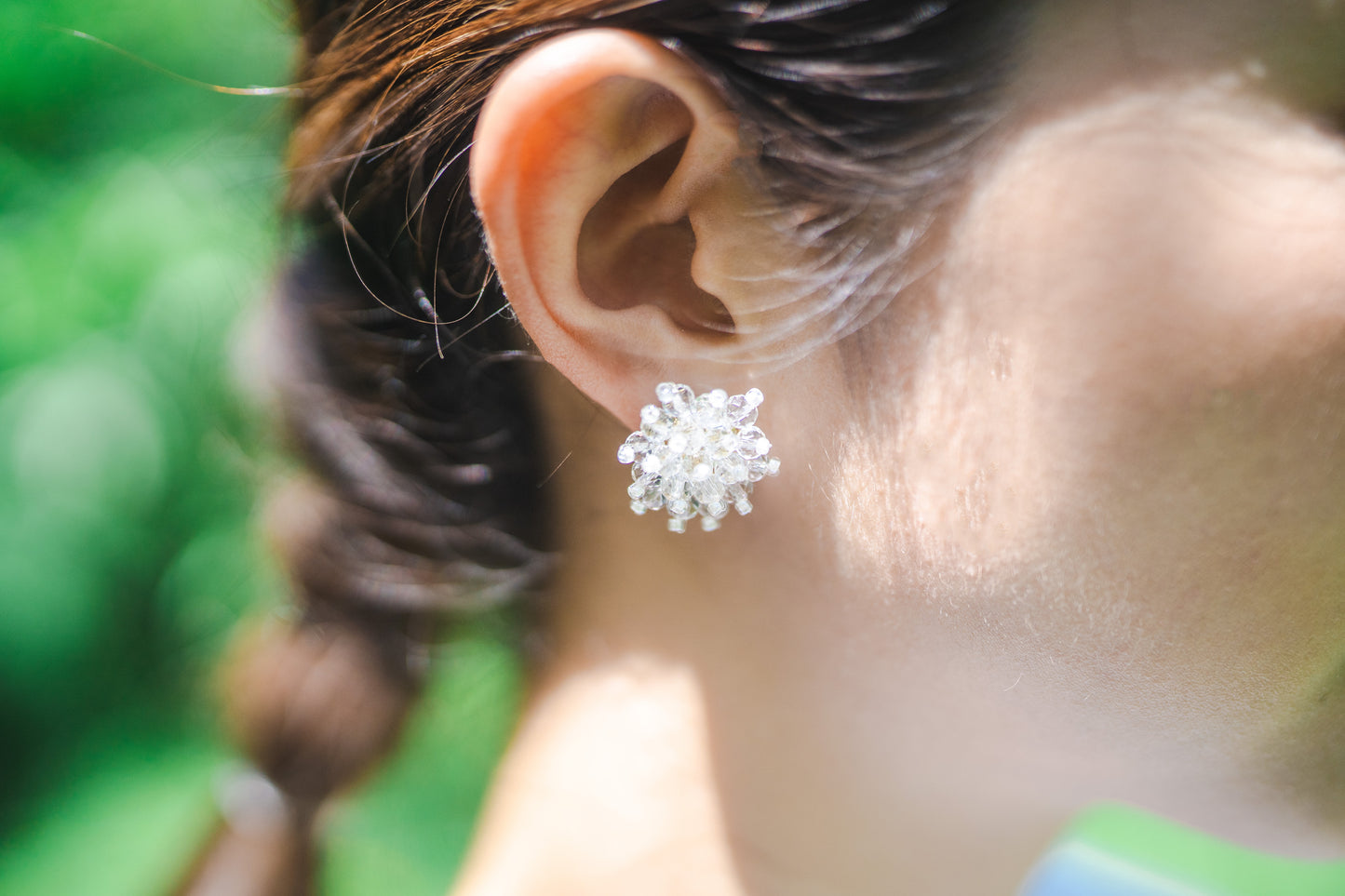 Sparklers earrings (White)