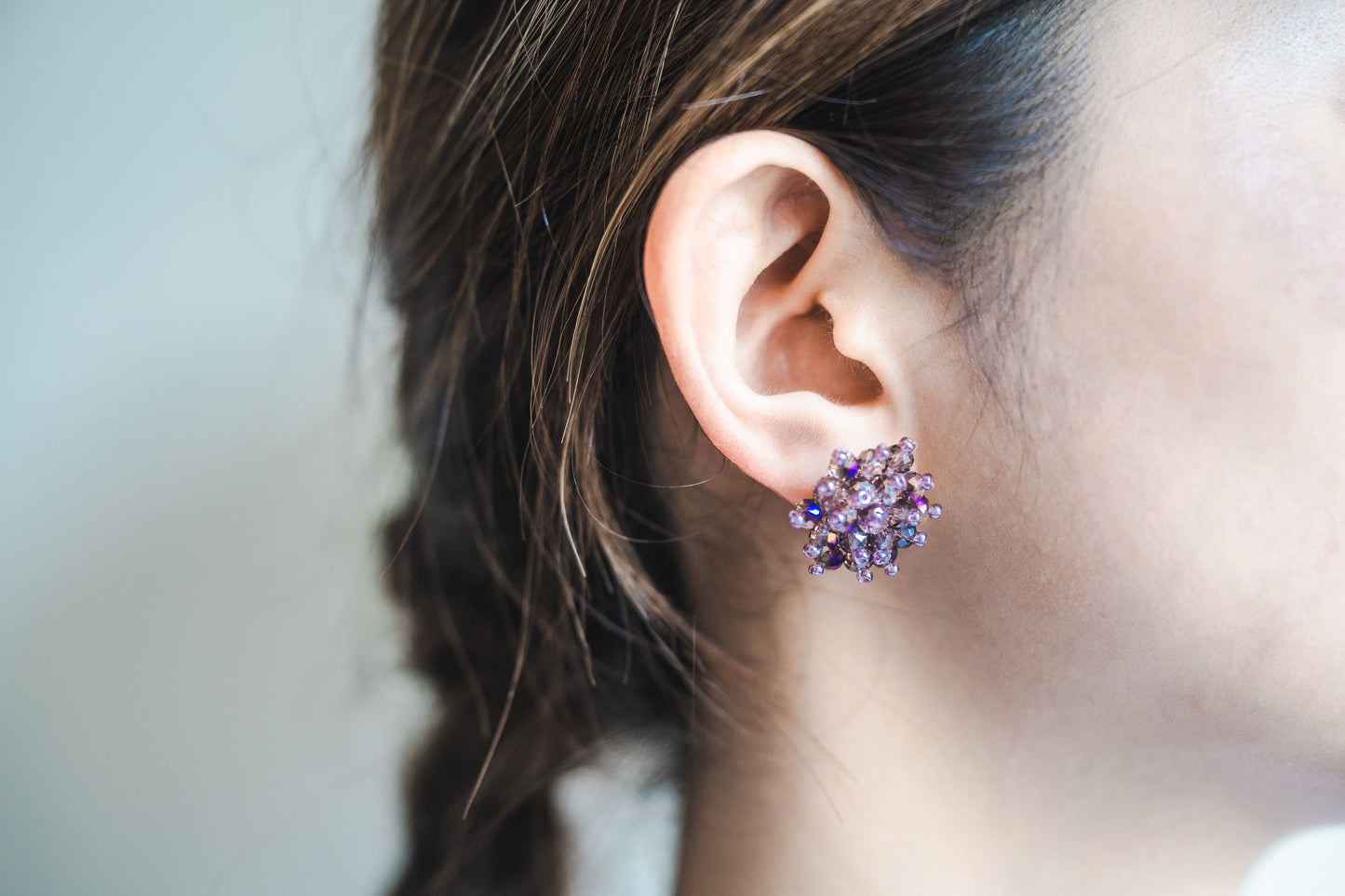 Sparklers earrings ( Purple)