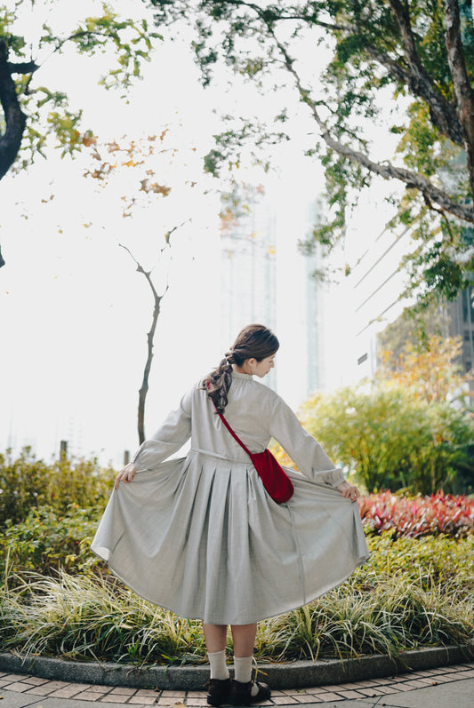 KiKi one piece dress ( light grey)