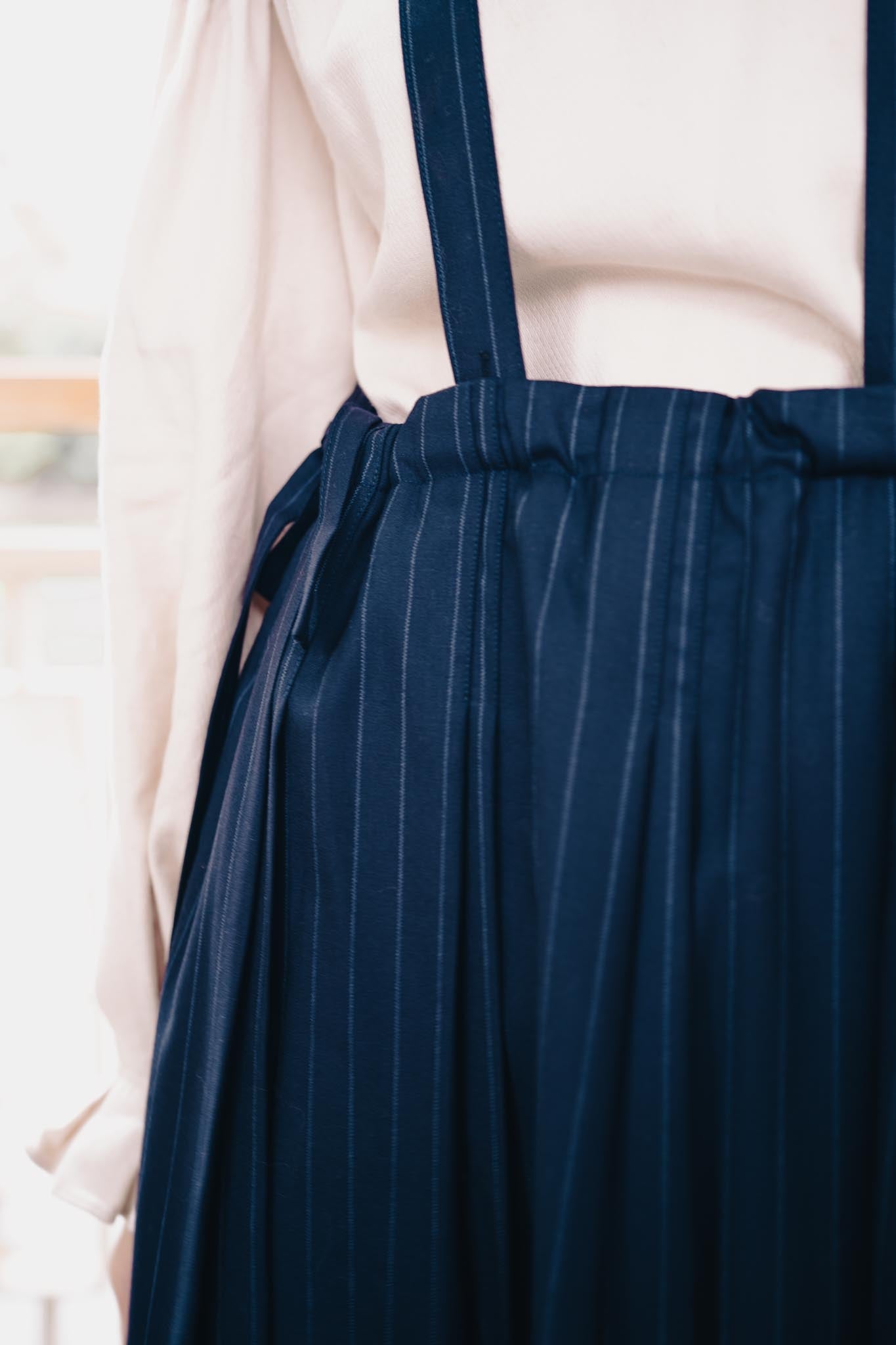 Carol dress (navy stripe)