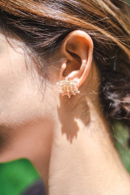 Sparklers earrings ( Beige)